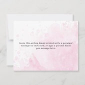 Eine kleine süße Süßigkeitsdusche Dankeskarte (Rückseite)