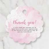 Eine kleine süße Süßigkeitsdusche Geschenkanhänger (Rückseite)