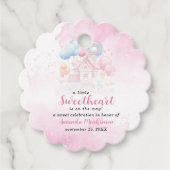 Eine kleine süße Süßigkeitsdusche Geschenkanhänger (Vorderseite)