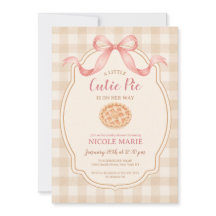Eine kleine süße Torte Herbst-Gingham-Baby-Party