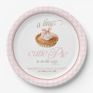 Eine kleine süße Torte Personalisierte Babyparty Pappteller