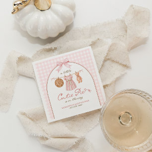 Eine kleine süße Torte Personalisierte Babyparty Serviette