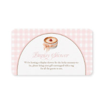 Eine kleine süße Torte Pink Gingham Display Dusche