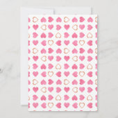 Eine kleine süße Valentine Pink Car Baby Dusche Einladung (Rückseite)