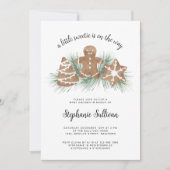 Eine kleine süße Weihnachtsdusche Einladung (Vorderseite)