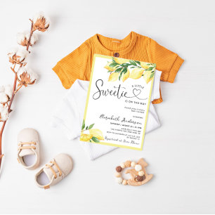Eine kleine Süße Zitrone Baby Shower Einladung