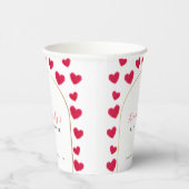Eine kleine Sweetheart Arch Valentines Baby Dusche Pappbecher (Rechts)