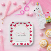 Eine kleine Sweetheart Arch Valentines Baby Dusche Pappteller (Party)