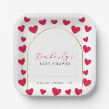 Eine kleine Sweetheart Arch Valentines Baby Dusche