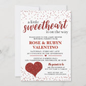 Eine kleine Sweetheart Baby Dusche Einladung (Vorderseite)