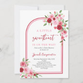 Eine kleine Sweetheart Baby-Dusche Einladung (Vorderseite)