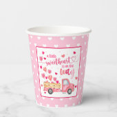 Eine kleine Sweetheart Baby-Dusche Pappbecher (Rückseite)