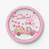 Eine kleine Sweetheart Babydusche Pappteller (Vorderseite)