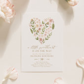 Eine kleine Sweetheart Blumenschmuck-Baby-Dusche Einladung