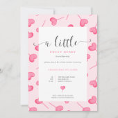Eine kleine Sweetheart Girl Shower Einladung (Vorderseite)