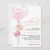 Eine kleine Sweetheart Girls Babydusche Einladung (Vorderseite)