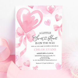 Eine kleine Sweetheart Valentine Baby Dusche Einladung