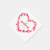 Eine kleine Sweetheart Valentine Baby Dusche Serviette (Ecke)