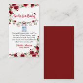 Eine kleine Sweetheart Valentine Boy Baby Dusche Begleitkarte (Vorne/Hinten)