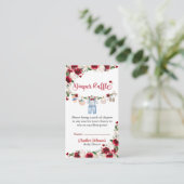 Eine kleine Sweetheart Valentine Boy Baby Dusche Begleitkarte (Stehend Vorderseite)