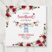 Eine kleine Sweetheart Valentine Boy Baby Dusche Geschenkanhänger (Vorderseite)