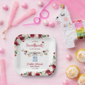 Eine kleine Sweetheart Valentine Boy Baby Dusche Pappteller (Party)