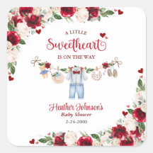 Eine kleine Sweetheart Valentine Boy Baby Dusche