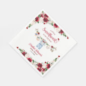 Eine kleine Sweetheart Valentine Boy Baby Dusche Serviette (Ecke)
