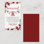 Eine kleine Sweetheart Valentine Girl Baby Dusche Begleitkarte (Vorne/Hinten)