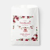 Eine kleine Sweetheart Valentine Girl Baby Dusche Geschenktütchen (Vorderseite)