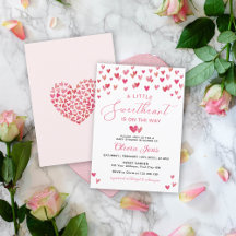 Eine kleine Sweetheart Valentines Babydusche