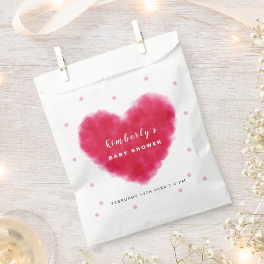 Eine kleine Sweetheart Valentines Babydusche Geschenktütchen (Ausgeschnitten)