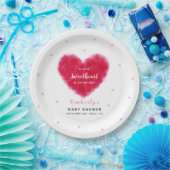 Eine kleine Sweetheart Valentines Babydusche Pappteller (Party)
