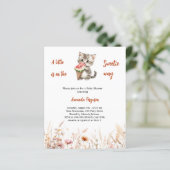 Eine kleine Sweeticat Baby Dusche Einladung (Stehend Vorderseite)