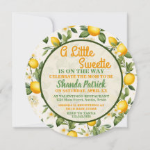 Eine kleine Sweetie Lemon Theme Baby Dusche