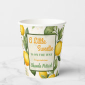 Eine kleine Sweetie Lemon Theme Baby Dusche Pappbecher (Vorderseite)