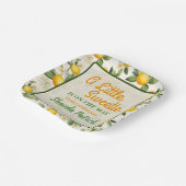 Eine kleine Sweetie Lemon Theme Baby Dusche Pappteller (Gewinkelt)