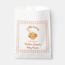 Eine kleine Truthahn-Baby-Shower-Geschenktüte