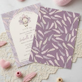 Eine kleine Türkei ist auf dem Weg Autumn Baby Sho Einladung