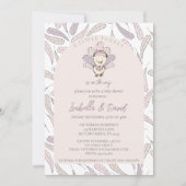 Eine kleine Türkei ist auf dem Weg Autumn Baby Sho Einladung (Vorderseite)