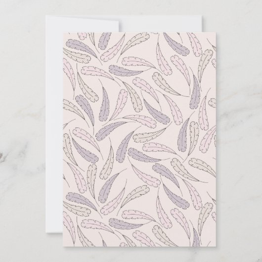 Eine kleine Türkei ist auf dem Weg Autumn Baby Sho Einladung (Rückseite)