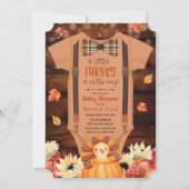 Eine kleine Türkei Rustikale Babydusche Einladung (Vorderseite)