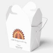 Eine kleine türkische Erntedank-Kinderdusche Geschenkschachtel (Geöffnet)