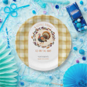 Eine kleine türkische Erntedank-Kinderdusche Pappteller (Party)