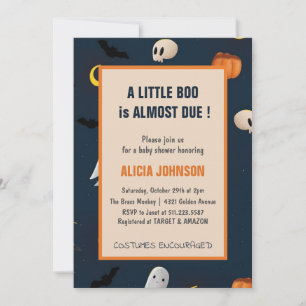 Eine kleine Umarmung ist fast fällig Halloween-Bab Einladung