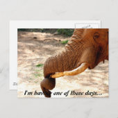 Eine kleine verwirbelte Postkarte (Vorne/Hinten)