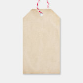 Eine kleine Vintage Babydusche für Surfer Geschenkanhänger (Rückseite)