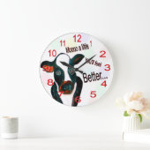 Eine kleine Wanduhr (Zuhause)