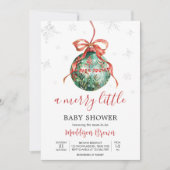 Eine kleine Weihnachtsdusche Einladung (Vorderseite)