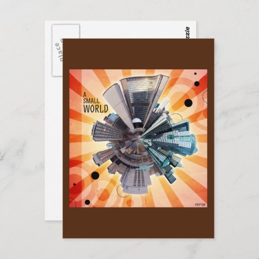 Eine kleine Welt Postkarte (Vorne/Hinten)